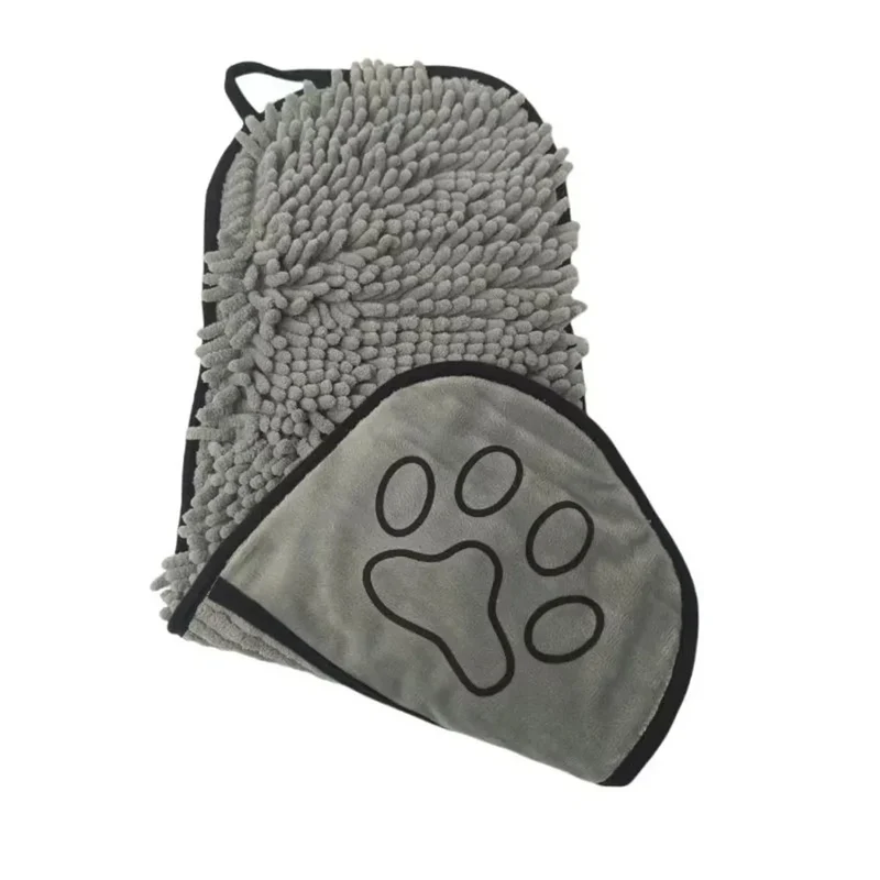 1Pcs Super Absorbent Pet Bath Towel Quick-drying Cat Towels Convenient Soft Bath Robe Dry Pet Cleaning Washcloth Dog Accessories