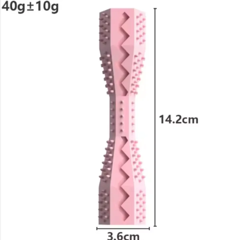 Dog Teething Toy Chew Stick Bite Resistant Fun Leak Proof Food Toy Pet Teether Cleaner Stick