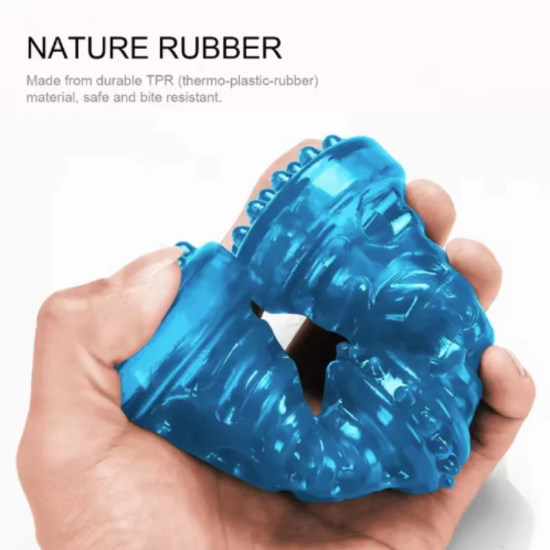 Dog Teething Toy Chew Stick Bite Resistant Fun Leak Proof Food Toy Pet Teether Cleaner Stick