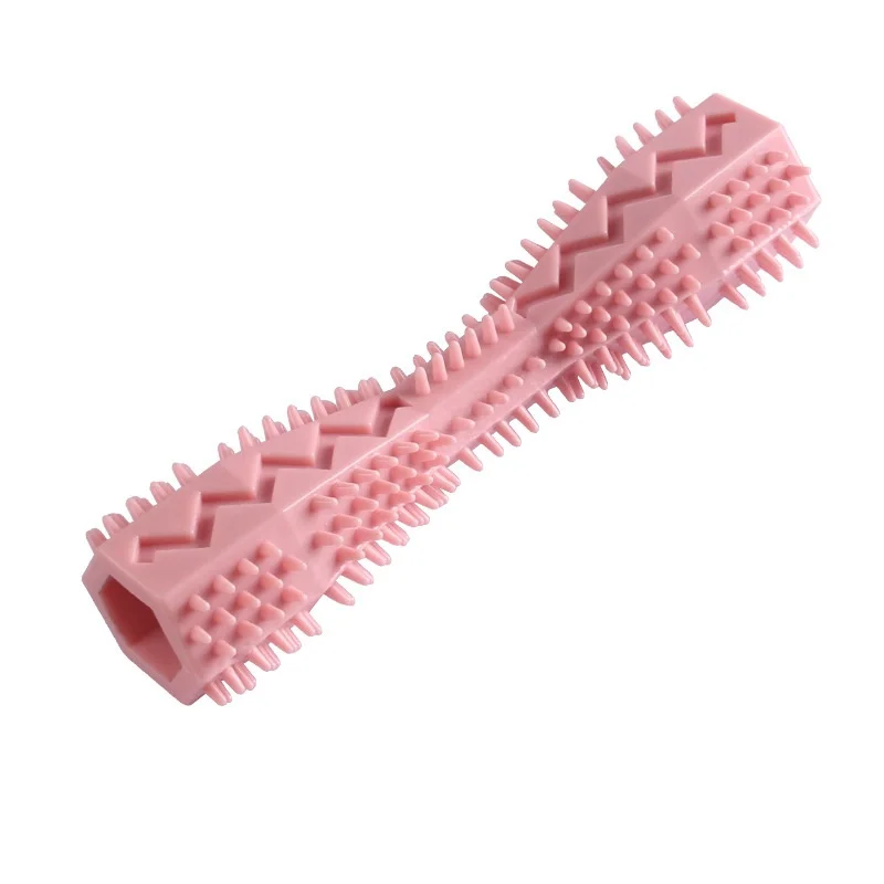 Dog Teething Toy Chew Stick Bite Resistant Fun Leak Proof Food Toy Pet Teether Cleaner Stick