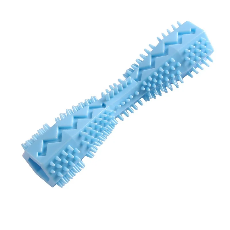 Dog Teething Toy Chew Stick Bite Resistant Fun Leak Proof Food Toy Pet Teether Cleaner Stick