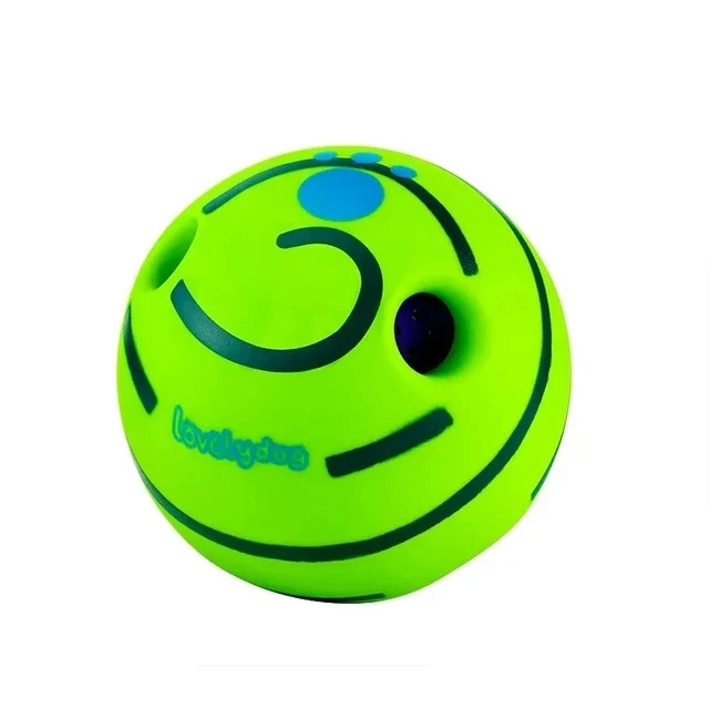 Pet Dog Toy Ball Wobble Wag Giggle Ball Interactive Dog Cat Toy Chew Toy Giggle Sounds Toy When Rolled or Shaken For Pet Dog Fun
