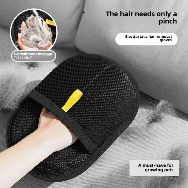 Pet Grooming Gloves Pet Hair Remover Brush Kitten Cleaning Glove Removing Dog Cat Hair From Sofa Carpet Clothes Pet Supplies
