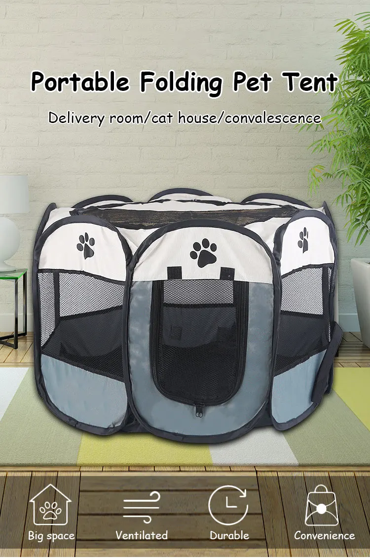 S/M/L Cat Delivery Room Detachable Summer Pet Tent Outdoor Dog Bed Folding Dog Fance Cat Nest Dog Enclosure Cage for Cats Dogs