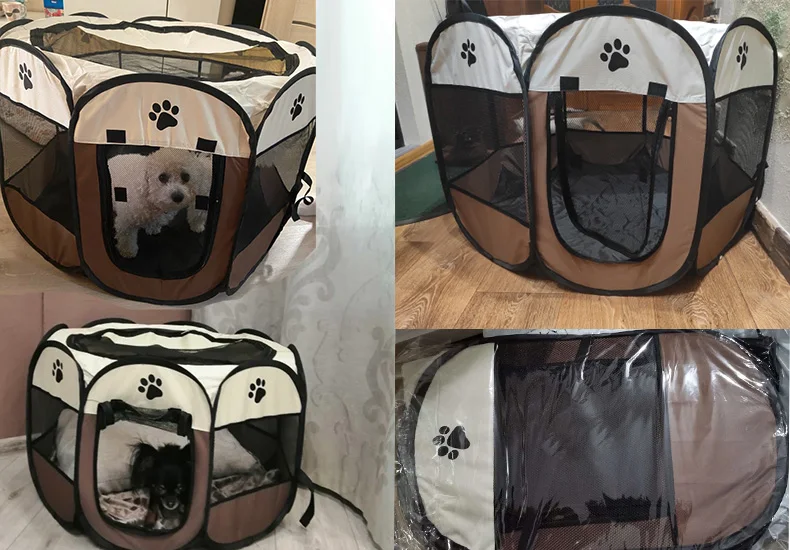 S/M/L Cat Delivery Room Detachable Summer Pet Tent Outdoor Dog Bed Folding Dog Fance Cat Nest Dog Enclosure Cage for Cats Dogs