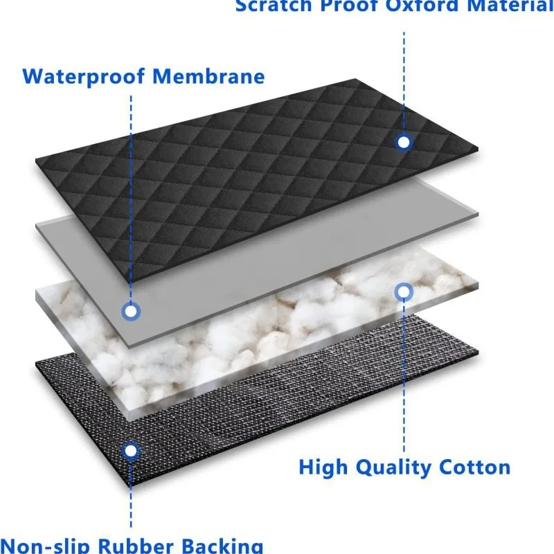 Car Dog Seat Cover for Back Seat Waterproof Auto Rear Pet Seat Protector Mat Nonslip Universal Safety Carrier For Outing Dogs