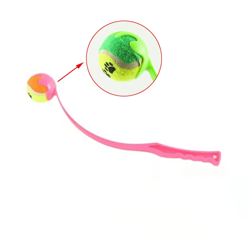 Pet Tennis Ball Launcher Manual Tennis Ball Thrower Outdoor Activities Dog Training Toys Pet Supplies Pet Throwing Stick