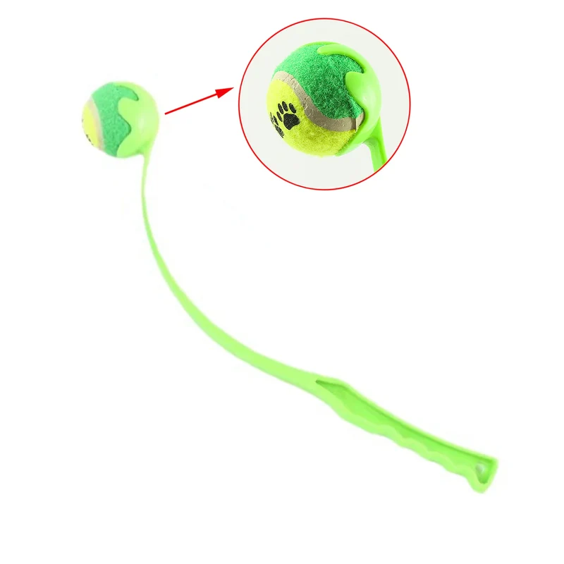 Pet Tennis Ball Launcher Manual Tennis Ball Thrower Outdoor Activities Dog Training Toys Pet Supplies Pet Throwing Stick