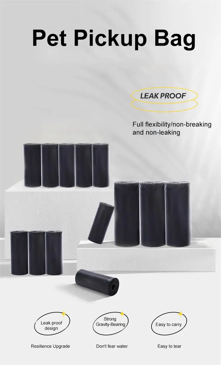 10 Rolls 1 Pack Pet Garbage Bag Dog Poop Bag Garbage Bags Cleaning WasteDisposable Trash Pouch Portable Bag