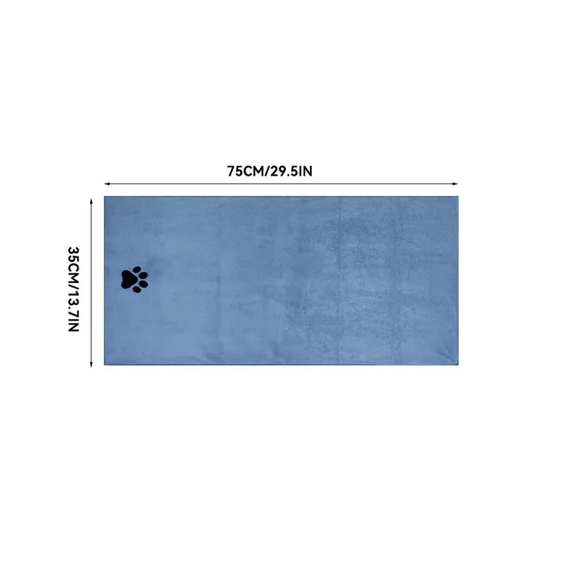 3 Size Options Microfiber Pet Bath Towel Embroidered Super Soft Absorbent Cat for Dogs Grooming Supplies