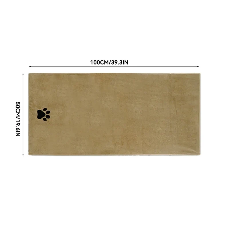 3 Size Options Microfiber Pet Bath Towel Embroidered Super Soft Absorbent Cat for Dogs Grooming Supplies