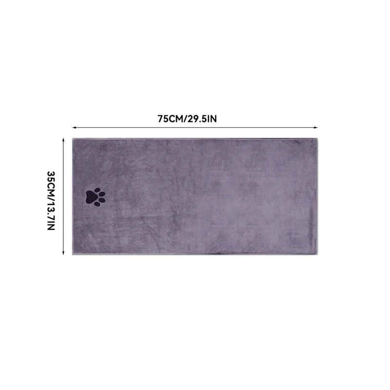 3 Size Options Microfiber Pet Bath Towel Embroidered Super Soft Absorbent Cat for Dogs Grooming Supplies