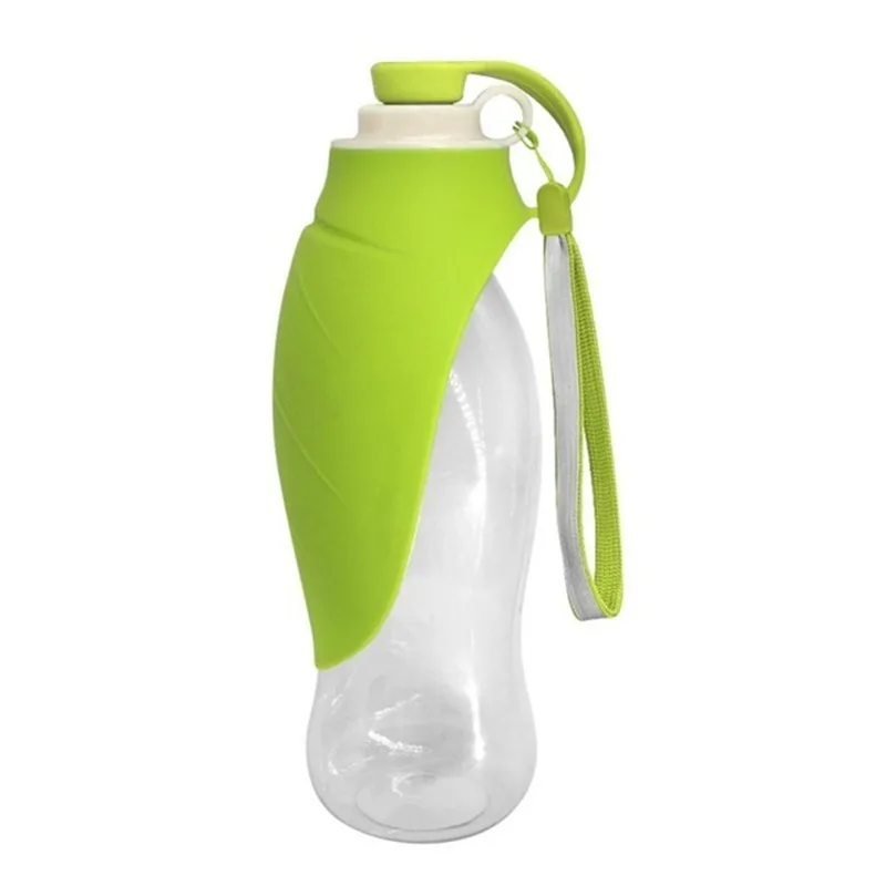 580ml Dog Water Bottle for Walking, Pet Water Dispenser Feeder Container Portable with Drinking Cup Bowl Outdoor Hiking, Travel