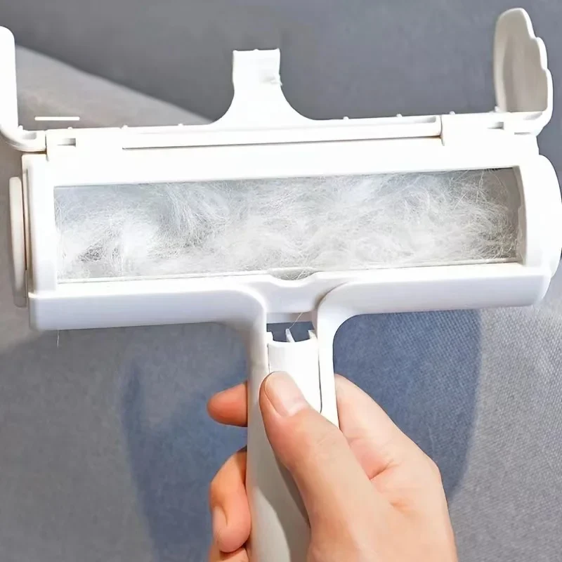 Pet Hair Remover Roller Removing Dog Cat Self Cleaning Lint Pet Hair Remover Pet Hair Remov Cleaning One Hand Operate
