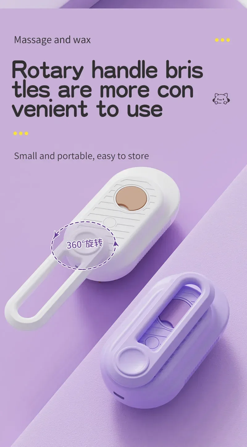 Steamed dog brush with essential oil Electric Spray Cat Hair Brush 3 in1 Dog Steamer Brush for Massage Pet Grooming Removing
