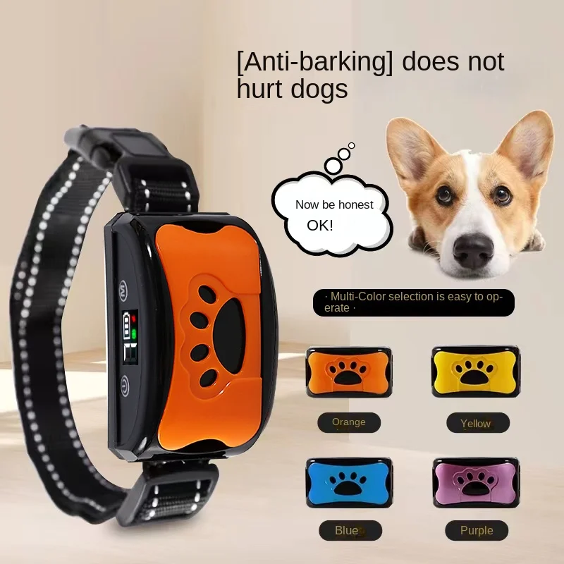 Pet Dog Anti Barking Device USB Electric Ultrasonic Dogs Training Collar Dog Stop Barking Vibration Anti Bark Collar Dropship