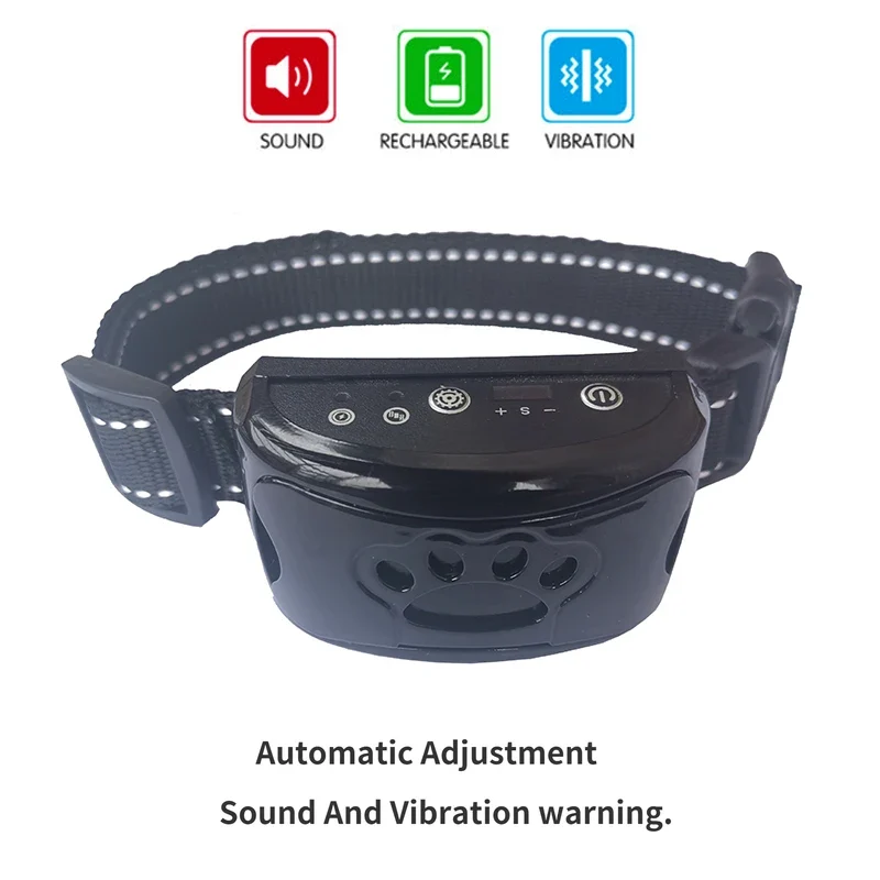 Pet Dog Anti Barking Device USB Electric Ultrasonic Dogs Training Collar Dog Stop Barking Vibration Anti Bark Collar Dropship