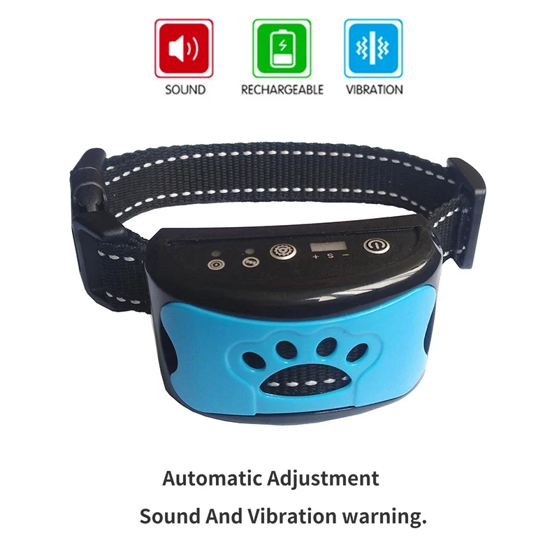 Pet Dog Anti Barking Device USB Electric Ultrasonic Dogs Training Collar Dog Stop Barking Vibration Anti Bark Collar Dropship