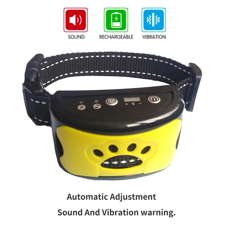 Pet Dog Anti Barking Device USB Electric Ultrasonic Dogs Training Collar Dog Stop Barking Vibration Anti Bark Collar Dropship