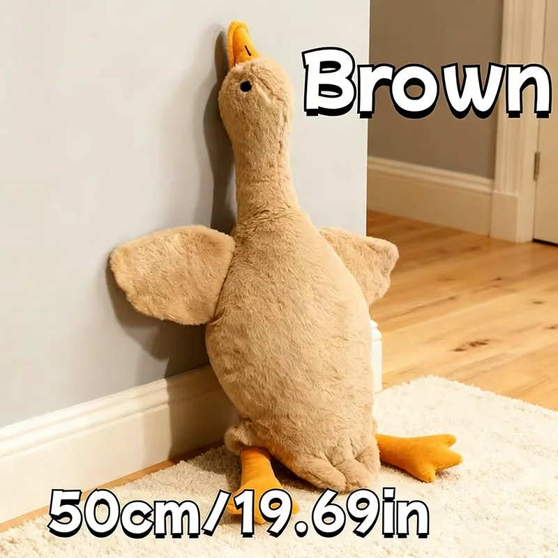 50cm Soft Colorful Duck Plush Toy for Cats Dogs Relax Pet Companion Anxiety-Relieving Dog Buddy Energy Release Gift for Pets