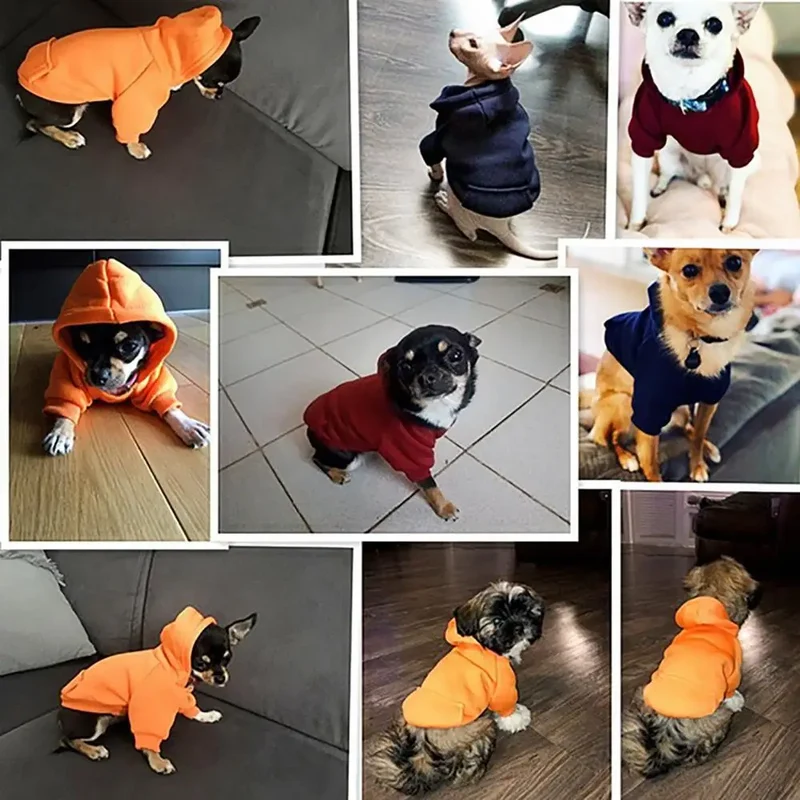 Winter Dog Hoodies Sweatshirt Jacket for Small and Medium Dog Pet Coat Puppy Clothes Chihuahuas Bulldog Costume Puppy Pet Autumn