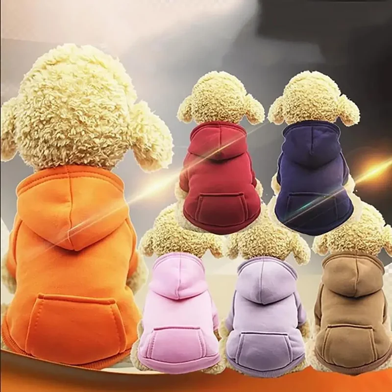 Winter Dog Hoodies Sweatshirt Jacket for Small and Medium Dog Pet Coat Puppy Clothes Chihuahuas Bulldog Costume Puppy Pet Autumn