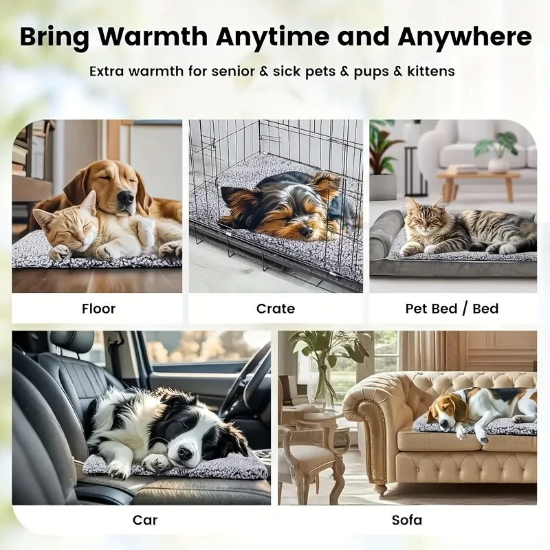 Winter Warming Pet Mattress, Super Warm Cat And Dog Pad, Washable And Non-Slip Mat, Suitable for Small to Large Dogs And Cats
