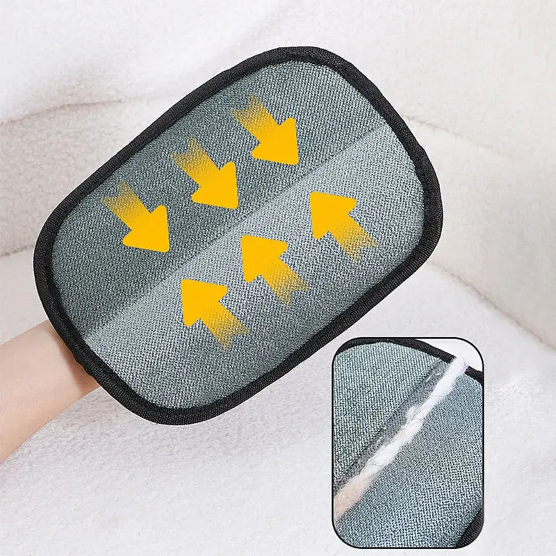 Pet Grooming Gloves Hair Remover Brush Pet Hair Remover Gloves for Dog Cat Rabbit with Long/Short/Curly Hair