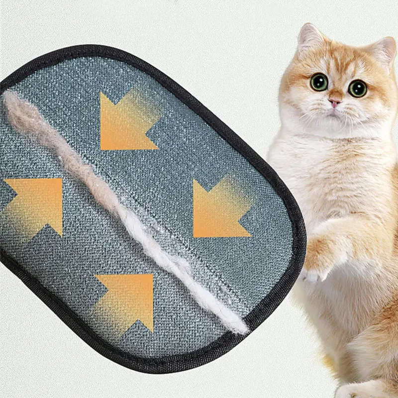 Pet Grooming Gloves Hair Remover Brush Pet Hair Remover Gloves for Dog Cat Rabbit with Long/Short/Curly Hair