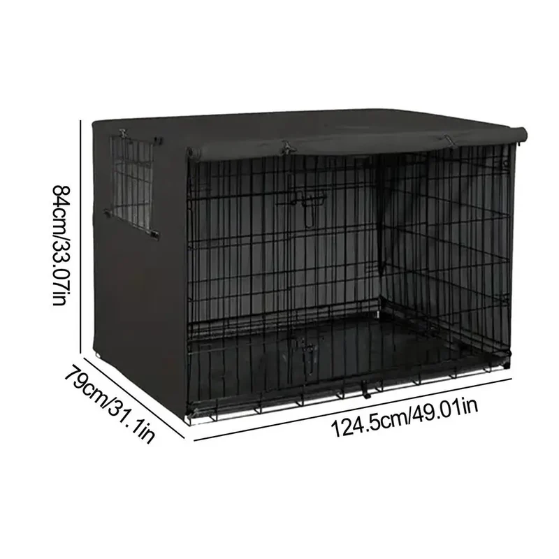 Pet Cage Cover Oxford Pet Crate Cover Pet Crate Cover Windproof Dog Kennel Cover Waterproof Dog Cat Cage Cover For Indoor