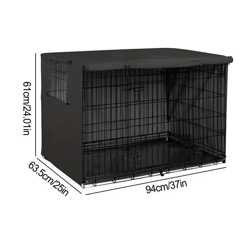 Pet Cage Cover Oxford Pet Crate Cover Pet Crate Cover Windproof Dog Kennel Cover Waterproof Dog Cat Cage Cover For Indoor