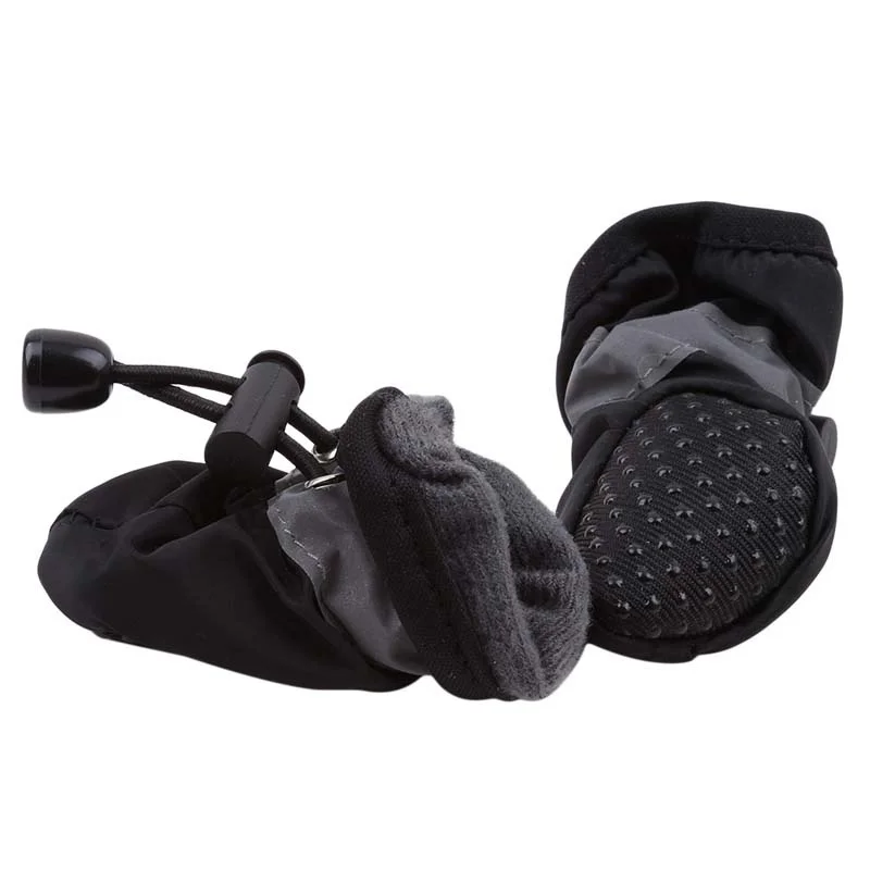 4pcs Antiskid Puppy Shoes Waterproof Winter Pet Dog Anti-slip Rain Snow Boots Footwear Thick Warm For Prewalkers Socks Booties