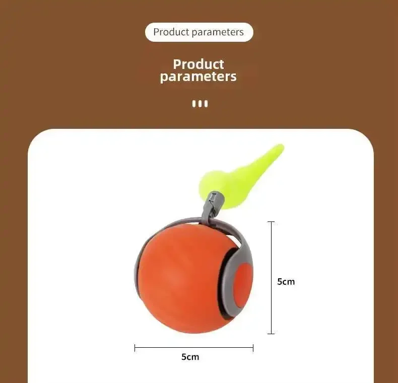 Speedy Tail 2.0 Smart Interactive Cat Toy Automatic Moving Balls for Cats And Dogs Touch Motion Rolling Toy Ball for Pet Gift.