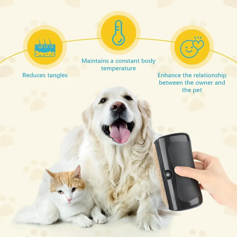 Upgraded Pet Professional Brush Dog Hair Remover Pet Fur Knot Cutter Puppy Cat Comb Brush Dog Grooming Shedding Supplies Deshed