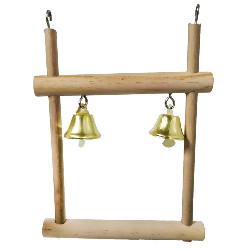 1/8PCS Set Combination Parrot Bird Toys Wood Articles Bite Pet Bird Toys For Parrot Training Bird Toy Swing Ball Bell Standing