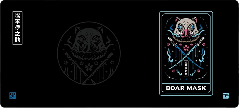 Wildschwein-Maske-Tarot-Karte