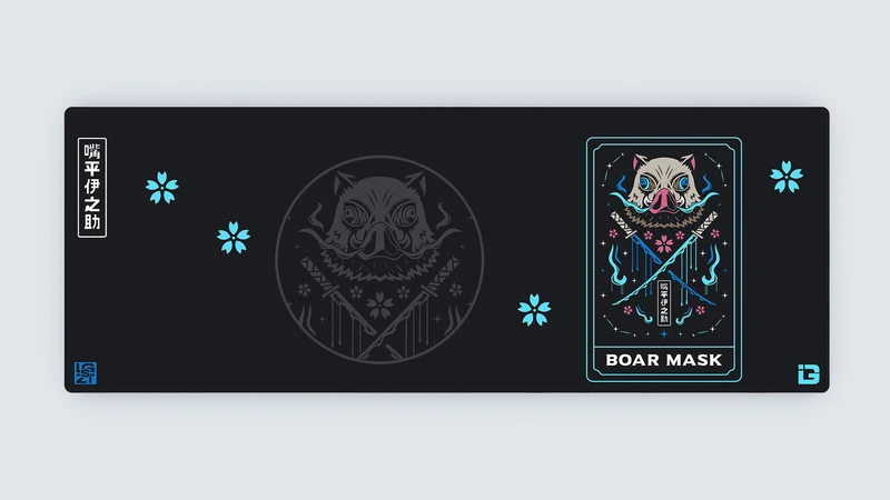 Wildschwein-Maske-Tarot-Karte