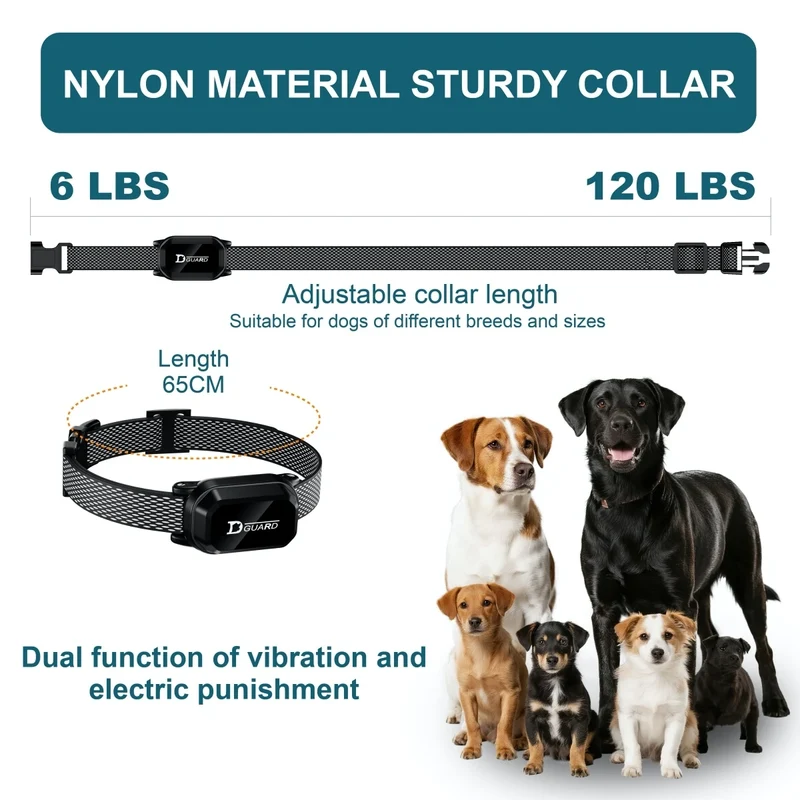 800m Digital Dog Training Collar Waterproof Rechargeable Remote Control Pet with LCD Display for All Size Shock Vibration Sound
