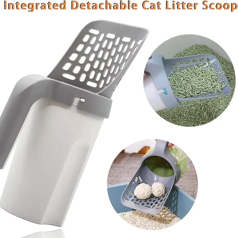 Cat Supplies Cat Litter Scoop with Refill Reusable Pet Cleaning Tool Cat Toilet Waste Cleaner Cat Litter Box Special