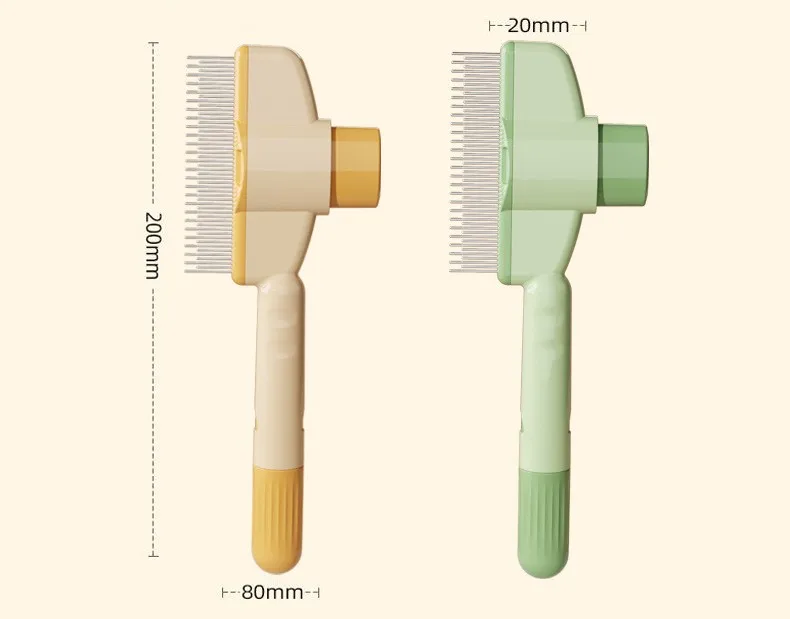 Dog Comb Pet Hair Remover One Button Dogs Brush Self-cleaning Cat Brush Massage Combs for Dog Grooming Brushes for Pet Products