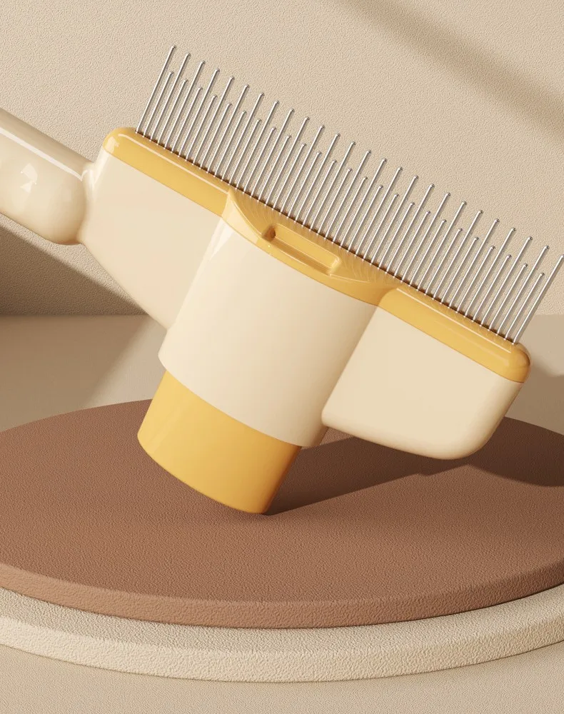 Dog Comb Pet Hair Remover One Button Dogs Brush Self-cleaning Cat Brush Massage Combs for Dog Grooming Brushes for Pet Products