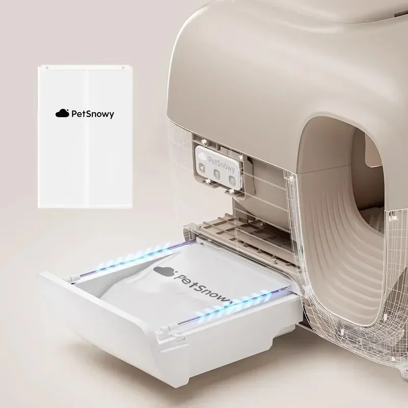 PetSnowy Cat Toilet Accessory Deodorizing Tablets Garbage Bag Pet Automatic Feeders Desiccant Professional Cleaning Supplies