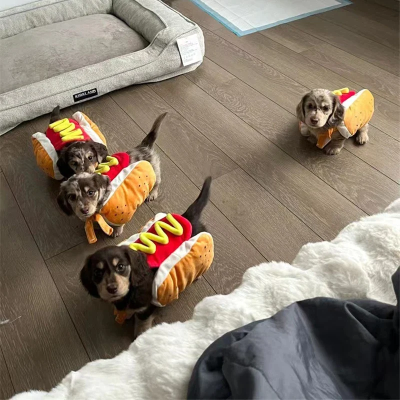 Funny Holiday Dog and Cat Pet Costumes Adjustable Clothes Pet Costume Cosplay Cute Dachshund Party Costumes