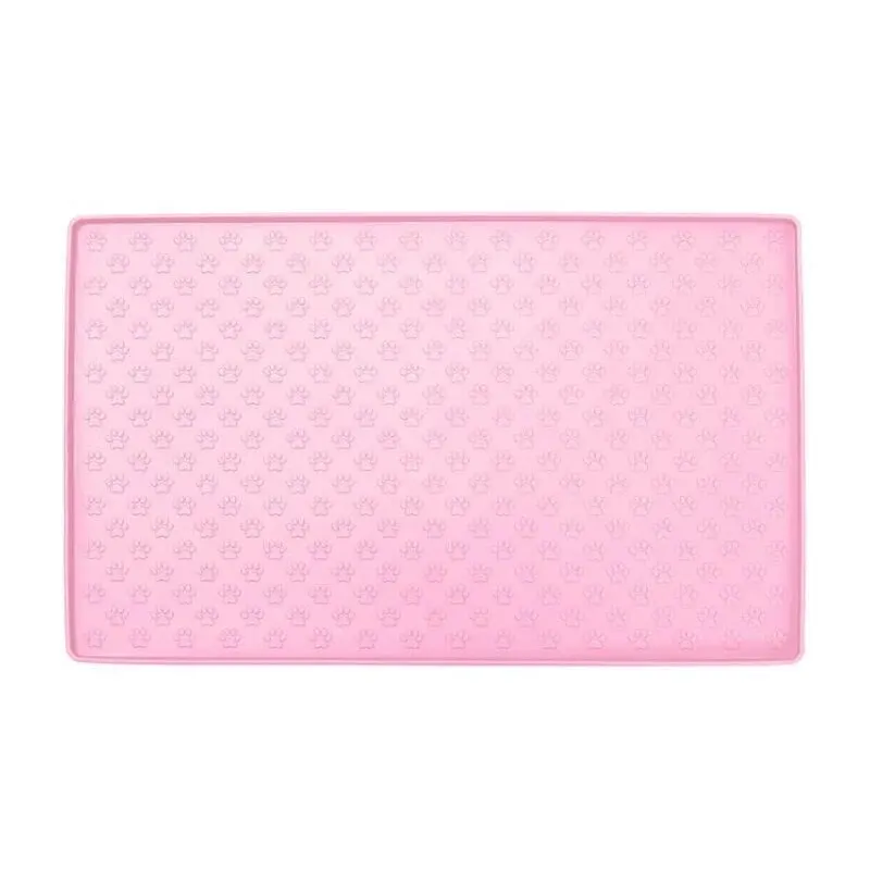 Pet Placemat Nonspill Easy to Clean Foldable Cat and Dog Feeding Mat Silicone Non-slip Waterproof Pet Mat