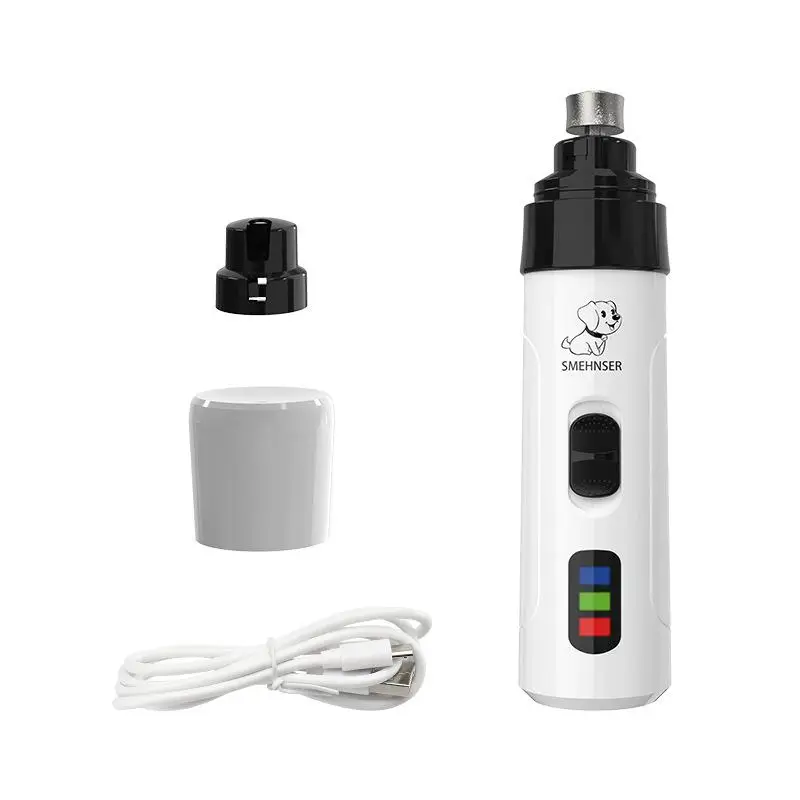 Dog Nail Grinders Painless USB Charging Rechargeable Pet Nail Clippers Quiet Electric Dog Cat Paws Nail Grooming Trimmer Tools