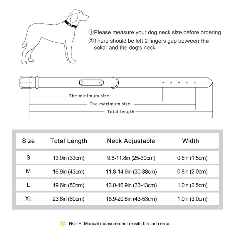 Personalized PU Leather Dog Collar Soft Padded Pet Dog Collars Engraved Name Paw Durable Necklace for Small Medium Large Dogs