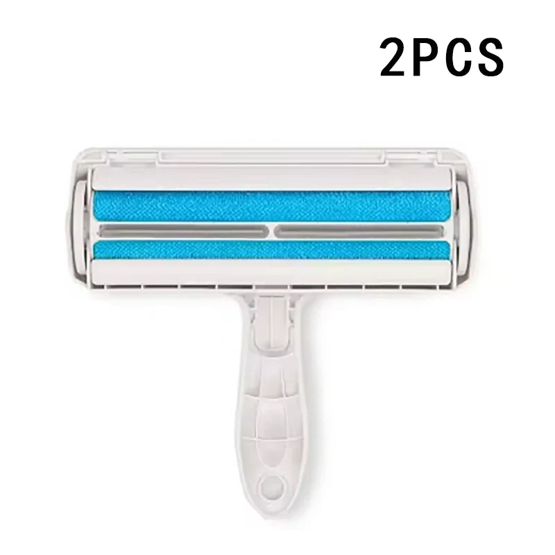 Pet Hair Remover for Cats and Dogs Reusable Self-Cleaning Cotton Plush Roller Set Suitable for Beds Sofas Carpets Cat Beds