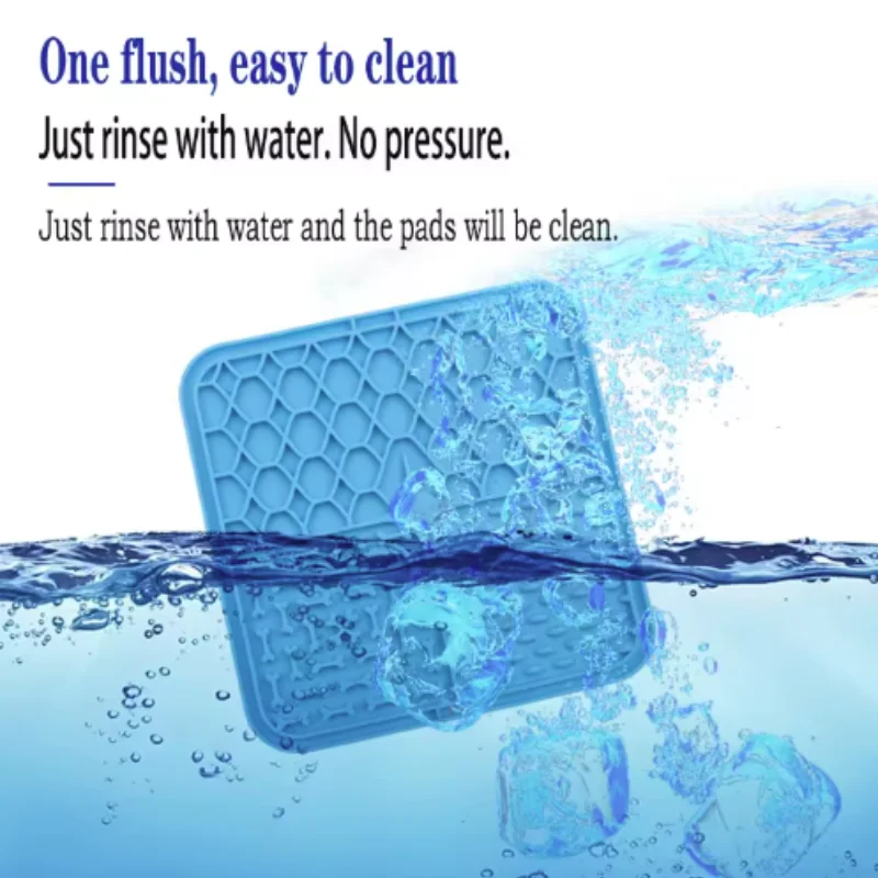 Pet Lick Silicone Mat Dogs Pet Slow Food Plate for Dog Bathing Distraction Silicone Dog Sucker Food Training Dog Feeder Supplies