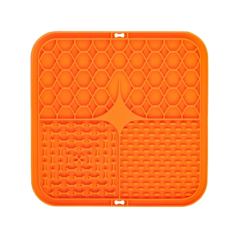 Pet Lick Silicone Mat Dogs Pet Slow Food Plate for Dog Bathing Distraction Silicone Dog Sucker Food Training Dog Feeder Supplies