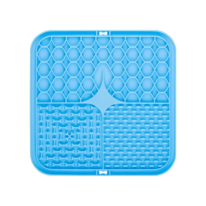 Pet Lick Silicone Mat Dogs Pet Slow Food Plate for Dog Bathing Distraction Silicone Dog Sucker Food Training Dog Feeder Supplies